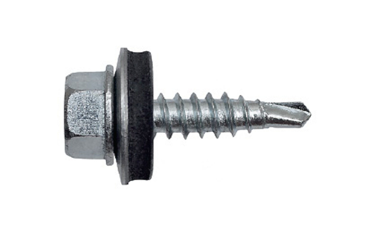 Винт самосверлящий с шайбой  Z14 и прокладкой EPDM GT 02 4,8x20