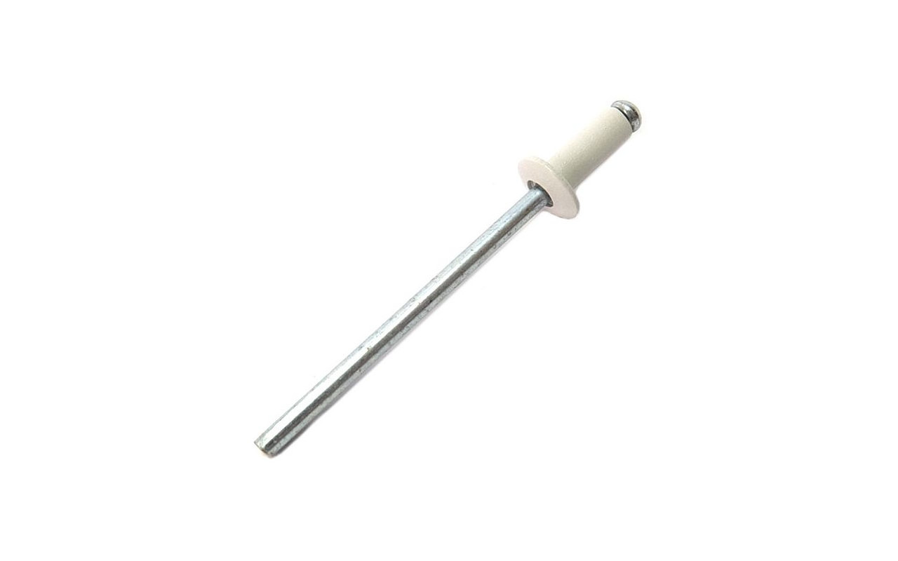 Заклепка вытяжная комбинированная,  RAL9003 белый сигнальный 3,2х8 в Москве