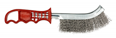 Щетка гофрированная, ручная, пластиковая ручка