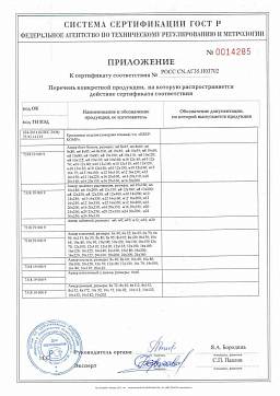 Сертификат на Анкер клиновой 2