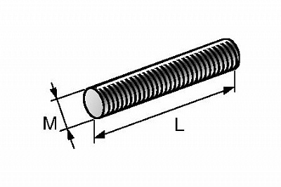 AM 4.6 Шпилька резьбовая оцинкованная